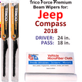 thumbnail image 1 of 2018 Jeep Compass Performance Beam Wipers (Set of 2), 1 of 3