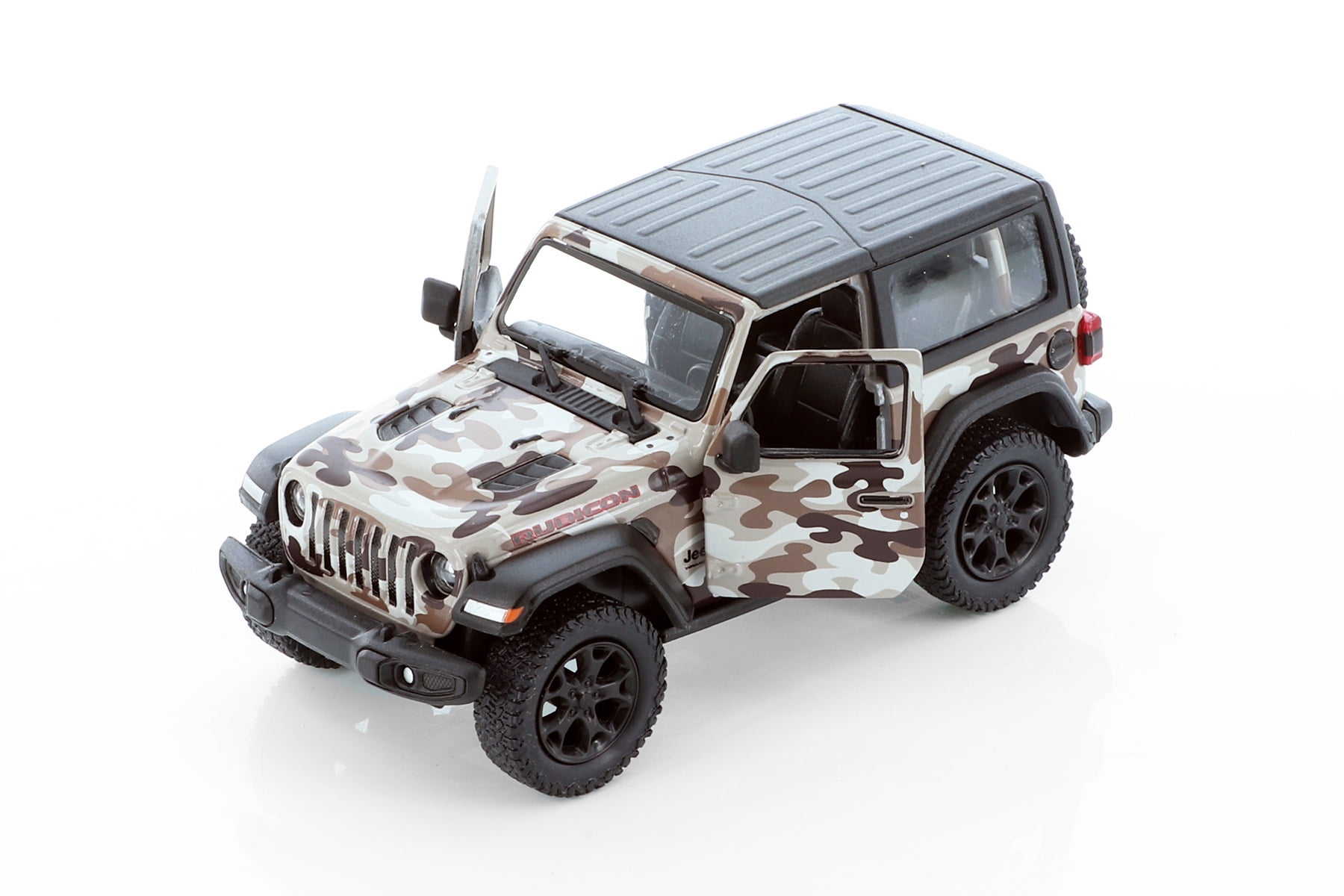 2018 Jeep Wrangler Rubicon Camo Hardtop, Brown - Kinsmart 5420DB - 1/34 ...