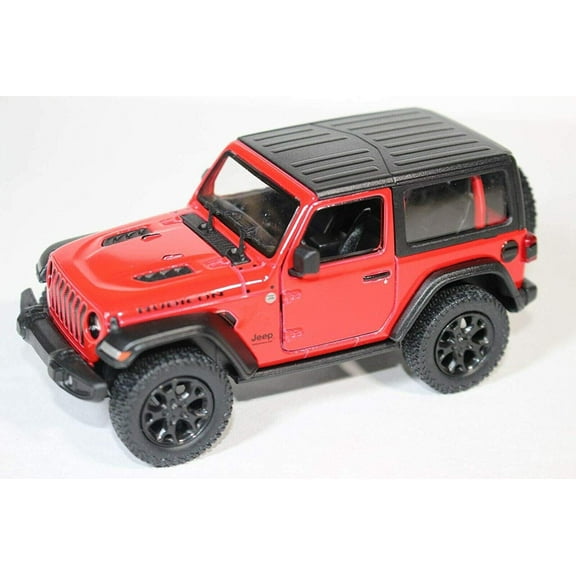 2018 Jeep Wrangler Rubicon Hard Top Red - Kinsmart P/B
