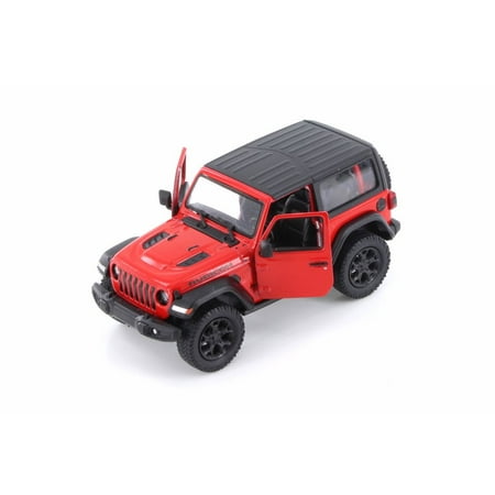 2018 Jeep Wrangler Rubion, Red - Kinsmart 5412DAB - 1/34 scale Diecast Model Toy Car (Brand New but NO BOX)