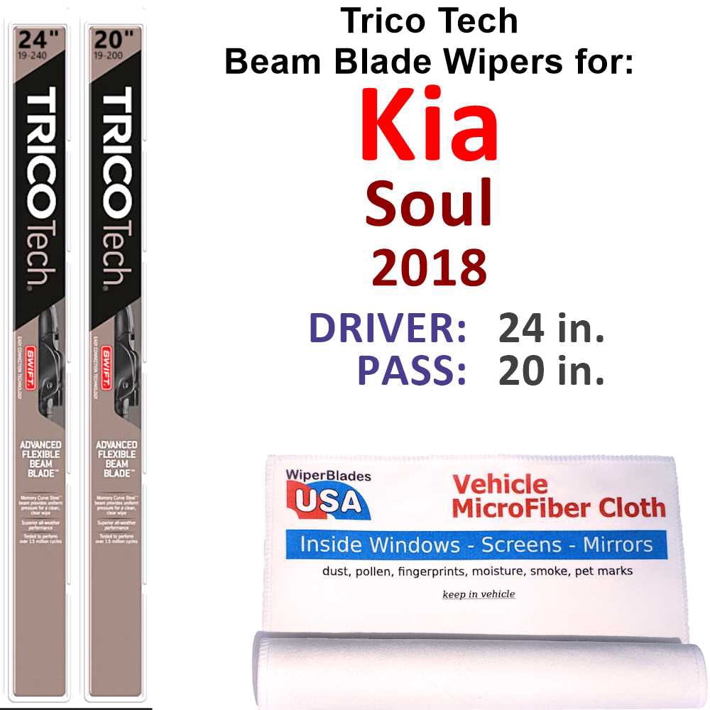 2018 Kia Soul Beam Blade Wipers (Set of 2)