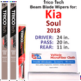 thumbnail image 1 of 2018 Kia Soul Beam Blade Wipers (Set of 3) w/Rear Wiper, 1 of 3