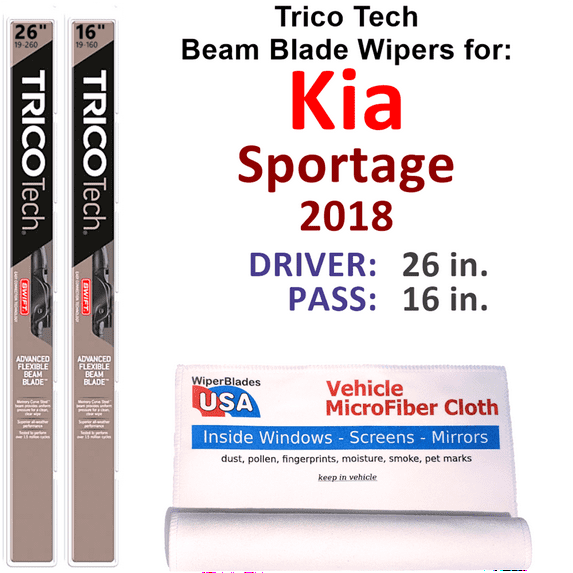 2018 Kia Sportage Beam Blade Wipers (Set of 2)