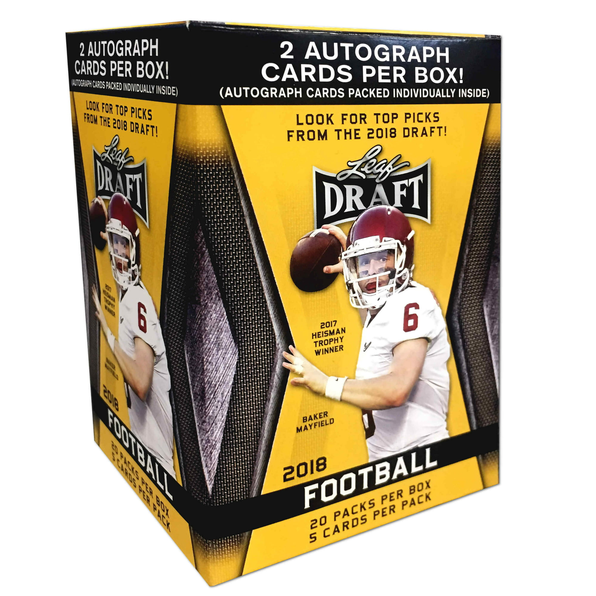 2018 Leaf NFL Football Draft Picks Value Box Trading Cards 