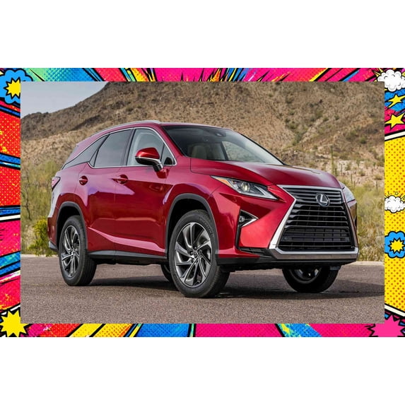 2018 Lexus RX LWB - Pop Art Edition | 24x36 Inch Glossy Laminated ...