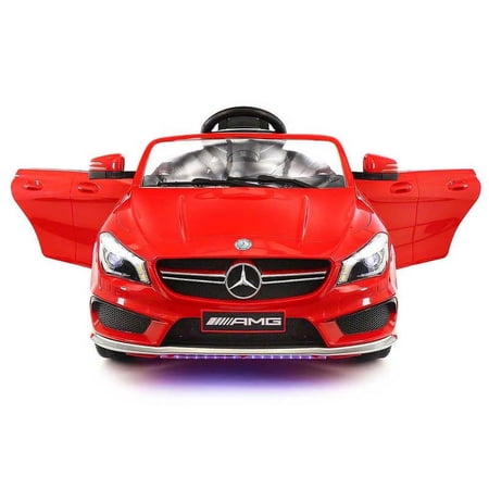2018 Licensed Mercedes AMG 12V Battery Ride on Toy Car w/ LED Lights, Mp3, Openable Doors