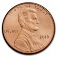 thumbnail image 1 of 2018 Lincoln Cent BU (Red), 1 of 2