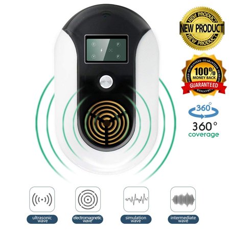 2018 MOST POWERFUL Ultrasonic Electromagnetic Pest Repeller WITH LED - Electronic Plug -In Pest Control Ultrasonic - Best Repellent for Cockroach, Rodents, Flies, Roaches, Ants, Mice,Spiders, Fleas