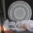 thumbnail image 1 of 2018 Mandala Polyester 150*150 CM Square Tapestry Wall Hanging Carpet Throw Yoga Mat for Home Bedroom Decoration, 1 of 6