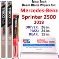 thumbnail image 1 of 2018 Mercedes-Benz Sprinter 2500 Beam Blade Wipers (Set of 3) w/Rear Wiper, 1 of 3