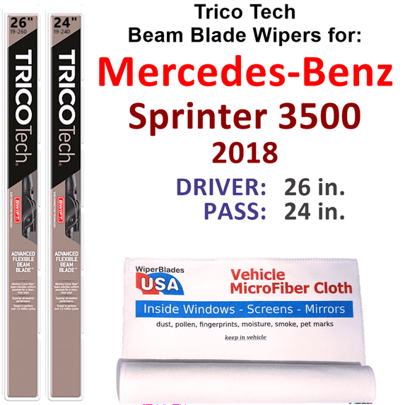 2018 Mercedes-Benz Sprinter 3500 Beam Blade Wipers (Set of 2)