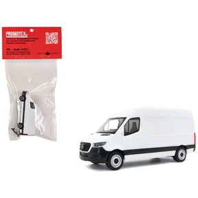 2018 Mercedes-Benz Sprinter Van White 1/87 (HO) Scale Plastic Model Car by Promotex
