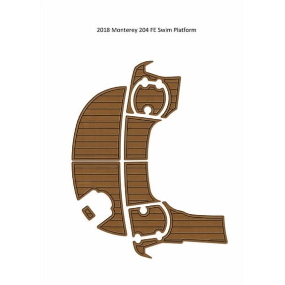 2018 Monterey 204 FE Swim Platform Step Pad Boat EVA Foam Faux Teak Deck Floor