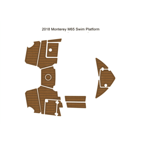 2018 Monterey M65 Swim Platfrom Step Pad Boat EVA Foam Deck Floor Mat