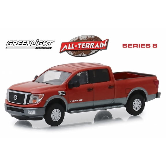2018 Nissan Titan XD Platinum Pickup Truck, Copper - Greenlight 35130F/48 - 1/64 Scale Diecast Model Toy Car