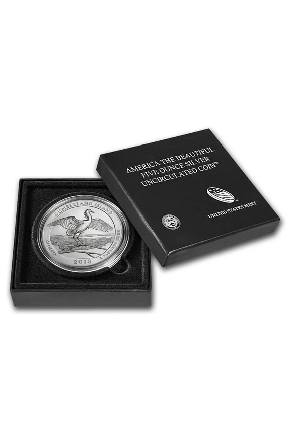 2018-P 5 oz Silver ATB Cumberland Island (w/Box & COA)