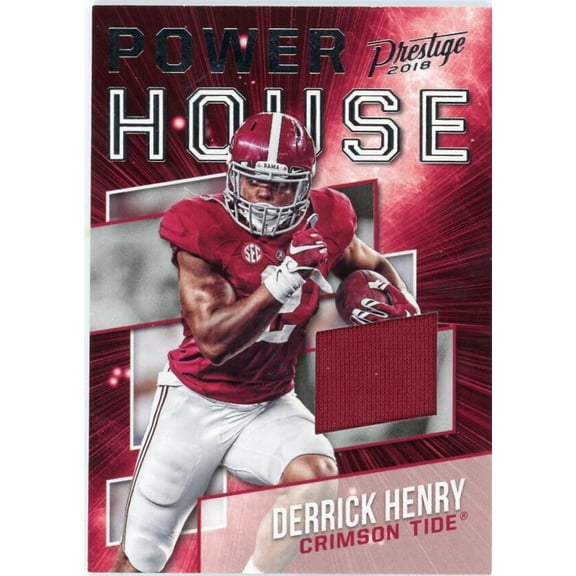 2018 PANINI PRESTIGE POWER HOUSE JERSEYS #1 DERRICK HENRY RELIC ALABAMA CRIMSON TIDE