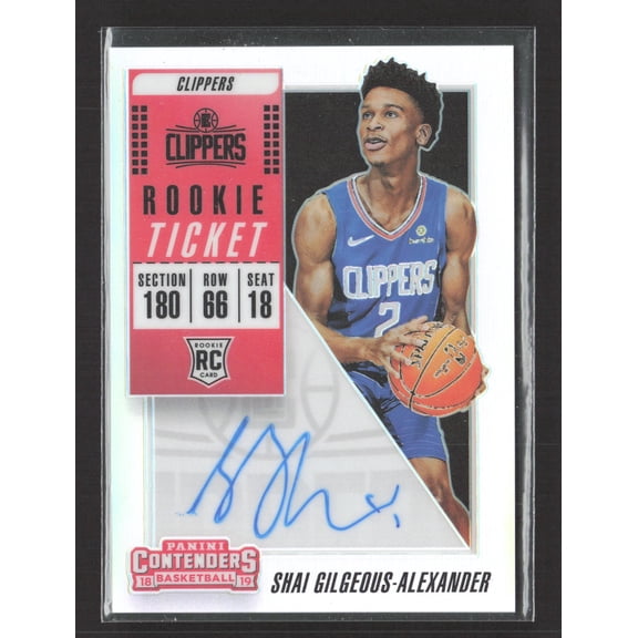 2018 Panini Contenders Basketball Rookie Ticket Shai Gilgeous-Alexander #106 Prizm RC