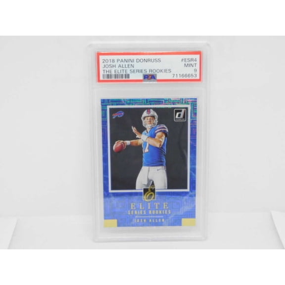 2018 Panini Donruss Elite Series Rookies #ESR-4 Josh Allen RC Rookie Buffalo Bills PSA 9 MINT