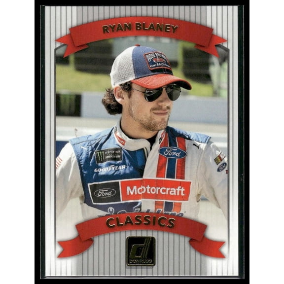 2018 Panini Donruss Racing Classics C10 Ryan Blaney Wood Brothers Racing Mascot Network