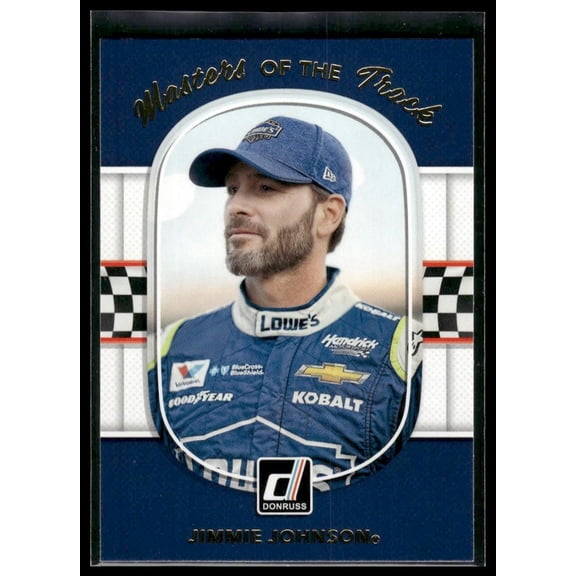 2018 Panini Donruss Racing Masters of the Track MT1 Jimmie Johnson Hendrick Motorsports Card