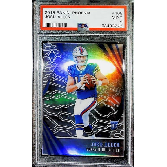 2018 Panini Phoenix #105 Josh Allen RC Rookie Buffalo Bills PSA 9 MINT  Serial Number May Vary