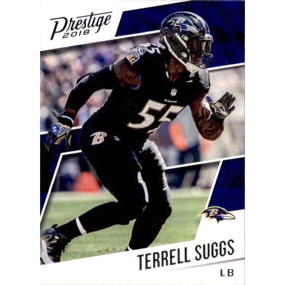 2018 Panini Prestige Base #89 Terrell Suggs Baltimore Ravens Baltimore Ravens NFL Football Trading Card