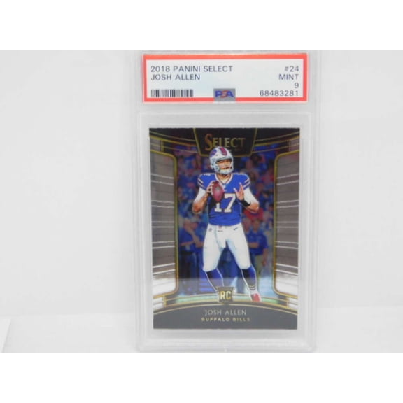 2018 Panini Select Concourse #24 Josh Allen RC Rookie Buffalo Bills PSA 9 MINT