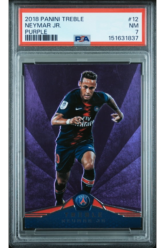2018 Panini Treble Neymar JR. #12 Purple PSA 7 40/49