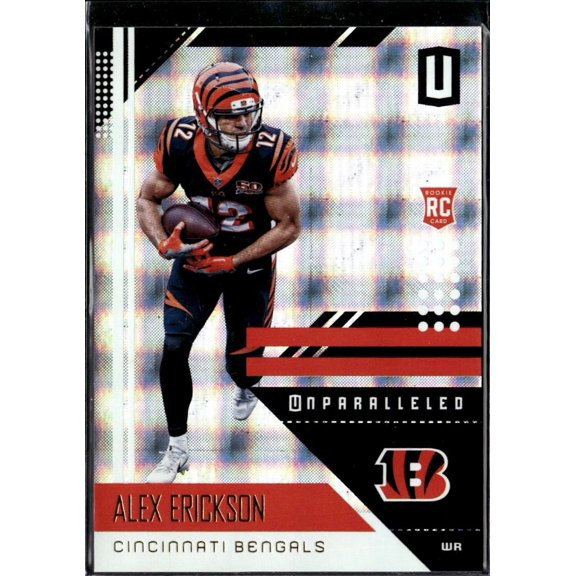 2018 Panini Unparalleled Superplaid #42 Alex Erickson RC Bengals 088/150