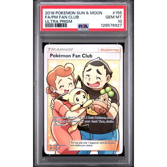 2018 Pokemon Sun & Moon Ultra Prism PM Fan Club Ultra Prism Fa PSA 10 #155