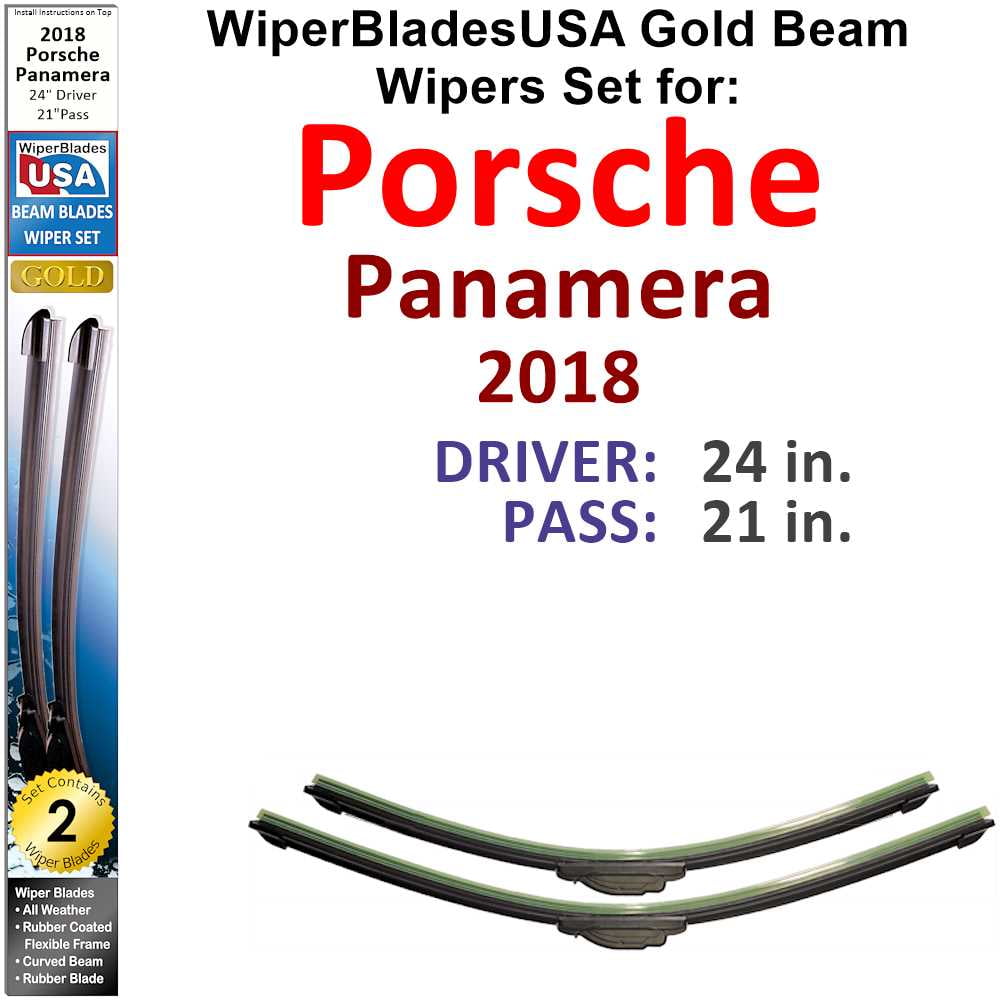 Porsche Panamera  (971) Hatchback 2013 - 2021 Aero Flat Wiper Blades