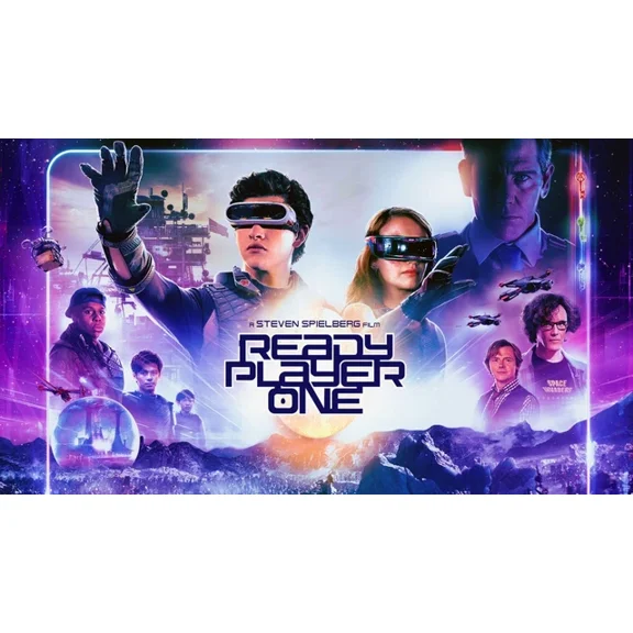 2018 Ready Player One Movie Poster Wade Watts Back To The Future UNFRAMED PAPER POSTER, Home Decor