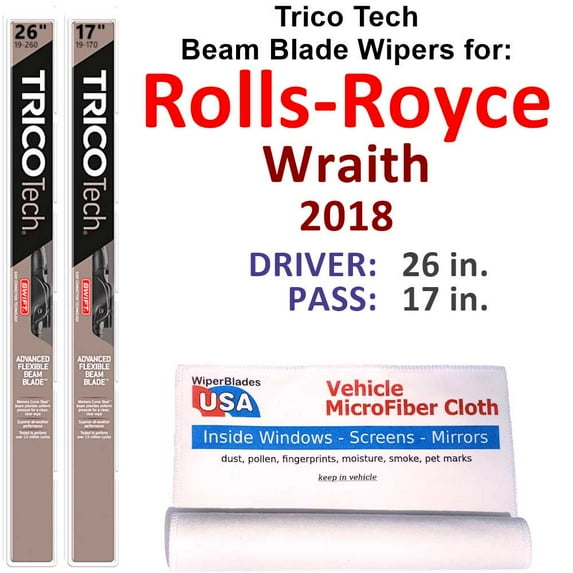 2018 Rolls-Royce Wraith Beam Blade Wipers (Set of 2)