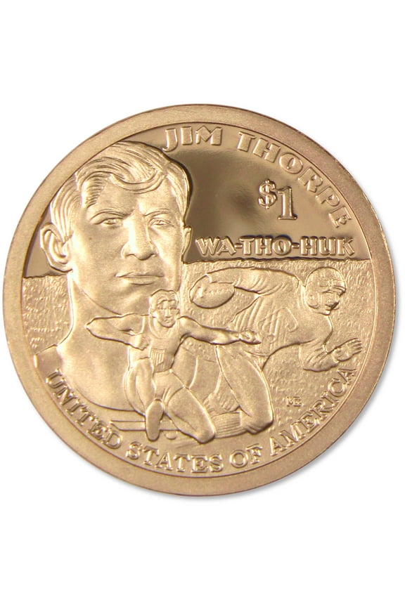 2018 S Jim Thorpe Native American Dollar Choice Proof $1 Coin