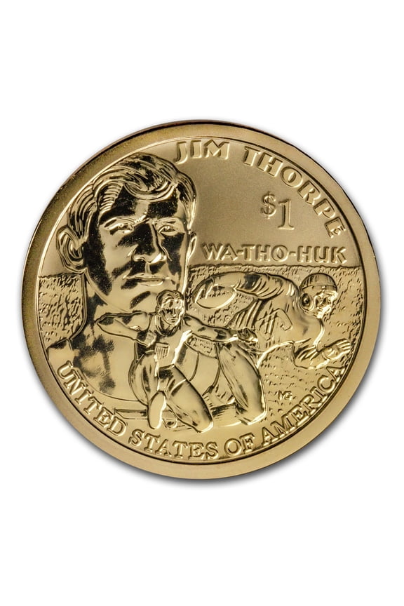 2018-S Native Amer $1 - Jim Thorpe Reverse Proof