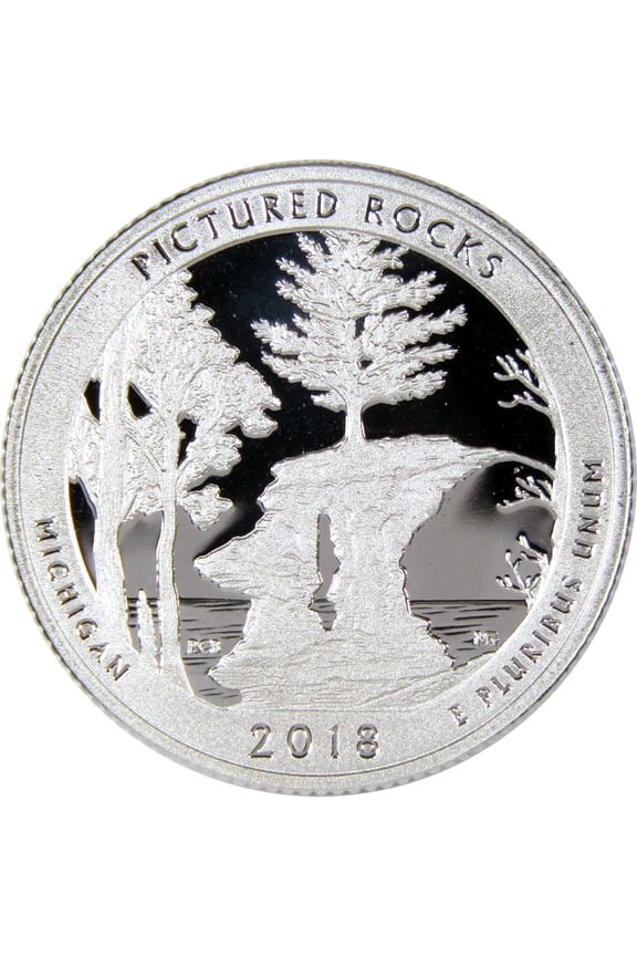 2018 S Pictured Rocks National Lakeshore Quarter Silver Proof 25c Coin