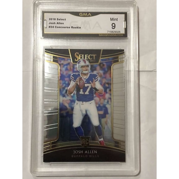 2018 Select Football Concourse #24 Josh Allen QB RC Rookie Buffalo Bills GMA 9 Panini Trading Card (Serial Number May Vary)