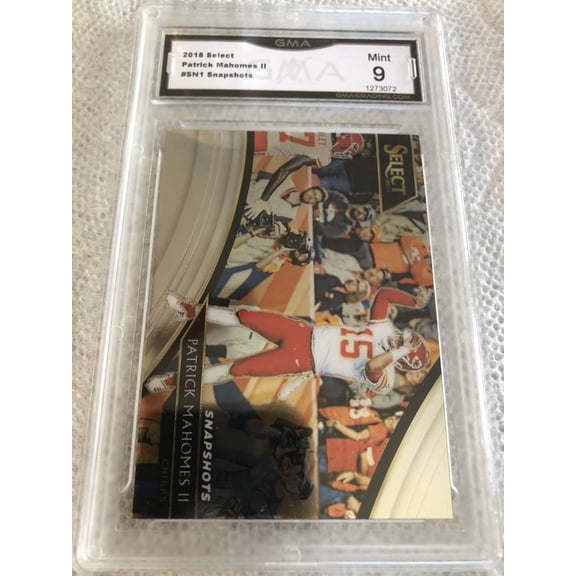 2018 Select Snapshots Football #SN1 Patrick Mahomes II Kansas City Chiefs GMA 9 Panini Trading Card (Serial Number May Vary)