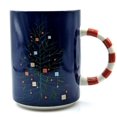 thumbnail image 1 of 2018 Starbucks Christmas Tree CANDY CANE Handle Blue Coffee Mug Cup, 1 of 3
