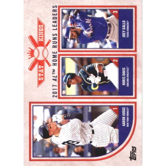 2018 Topps Big League #302 Joey Gallo/Khris Davis/Aaron Judge Baseball Card