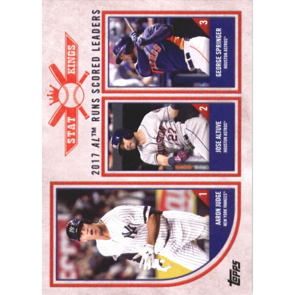 2018 Topps Big League #304 George Springer/Jose Altuve/Aaron Judge Baseball Card
