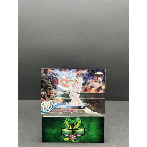2018 Topps Chrome Update Juan Soto HMT98 RC Washington Nationals Baseball Card