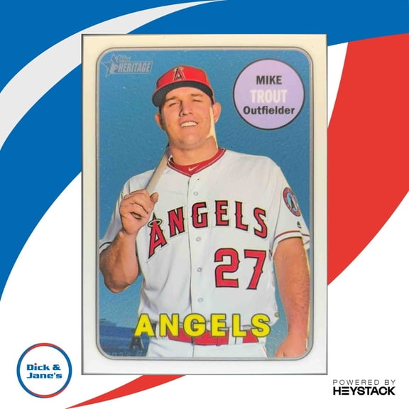 2018 Topps Heritage Mike Trout Chrome 2/999 #THC-275 Los Angeles Angels