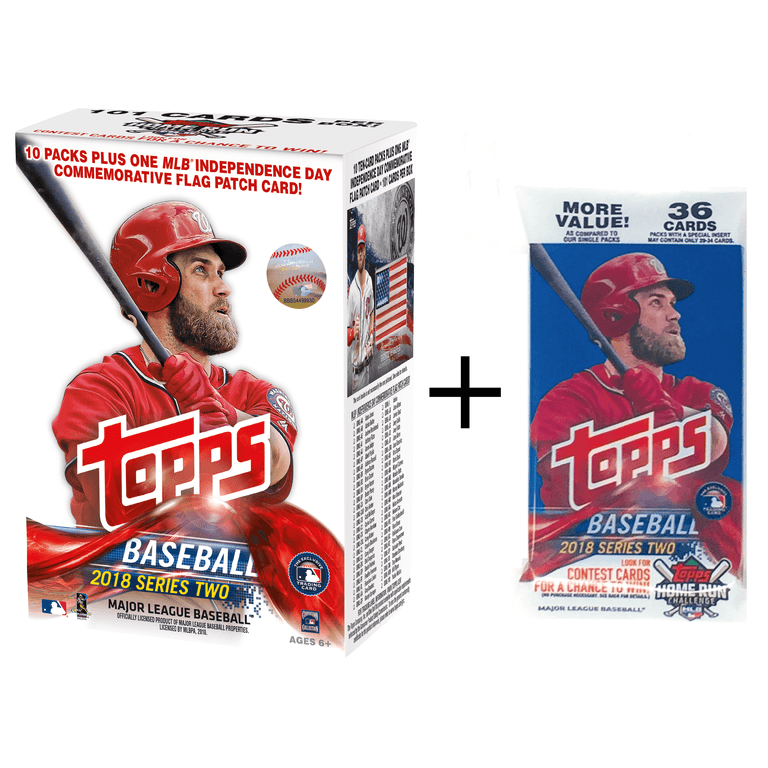 2018 Topps Updates Baseball Walmart Value Box