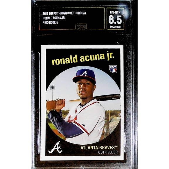 2018 Topps Throwback Thursday #160 Ronald Acuna Jr. Atlanta Braves RC Rookie GMA 8.5 NM-MT+ (Serial Number May Vary)