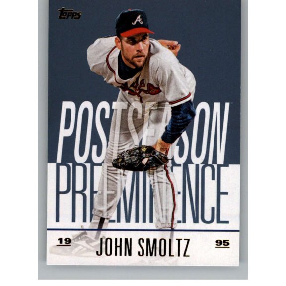 2018 Topps Update Postseason Preeminence Blue #PO-17 John Smoltz NM-MT Braves Baseball Card Atlanta Braves MLB Baseball Trading Card