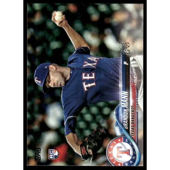 2018 Topps Update Series Brandon Mann Texas Rangers RC #US208 Baseball Card