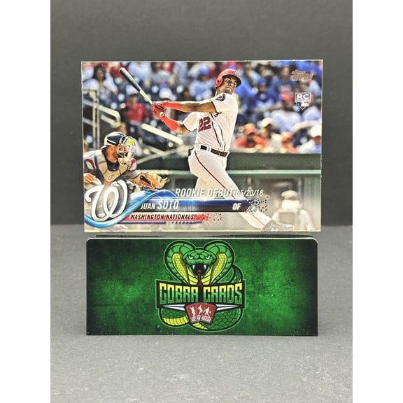 2018 Topps Update Series Baseball Card Juan Soto US104 /20 Rookie Debut RC Washington Nationals