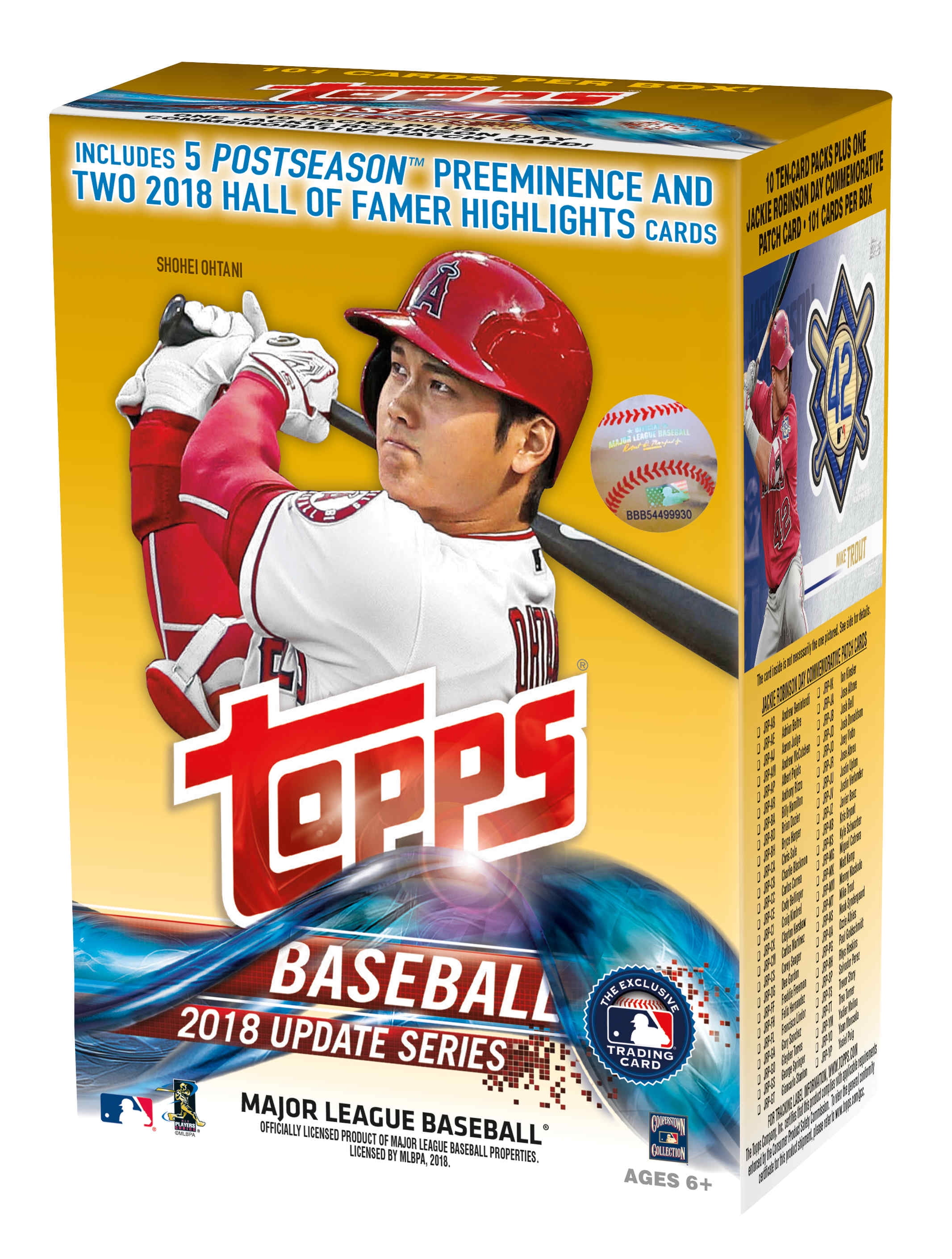 2018 Topps Updates Baseball Walmart Value Box Walmart